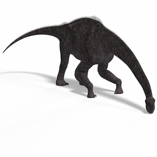 Brachiosaurus 08 A_0001.jpg - giant dinosaur brachiosaurus With Clipping Path over white